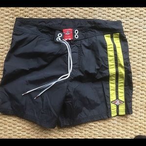 Bear brand board shorts in orange or black